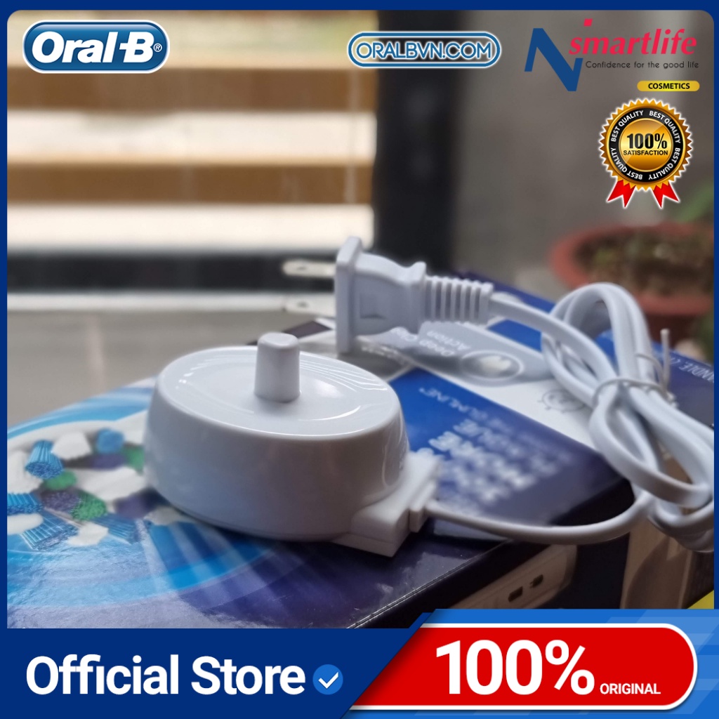 Sạc bàn chải điện oral b chất lượng cao cho bàn chải đánh răng điện Braun Oral B (2 chấu- sử dụng điện 100V-220V)