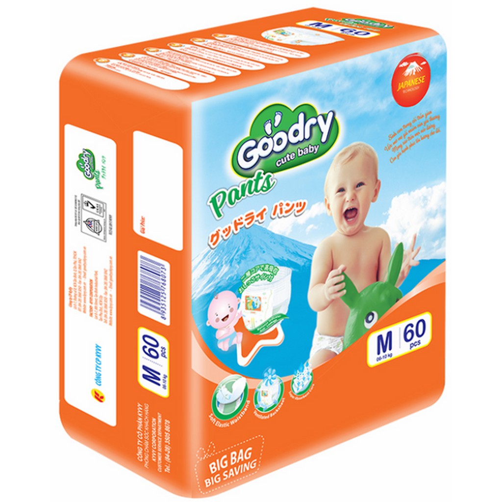 Tã Quần Goodry M60/L54/XL48/XXL44