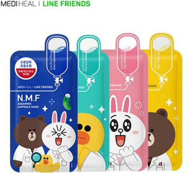Mặt Nạ Giấy Mediheal Line-Friends Ampoule Mask Sheet