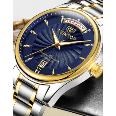Đồng hồ nam chính hãng Teintop T7001-1 Mới 100%,Kính sapphire,chống xước,Chống nước 30m,Máy cơ (Automatic),Bảo hành 12th