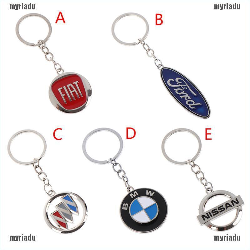 Móc Khóa Kim Loại Hình Logo Xe Hơi Bmw Ford Fiat