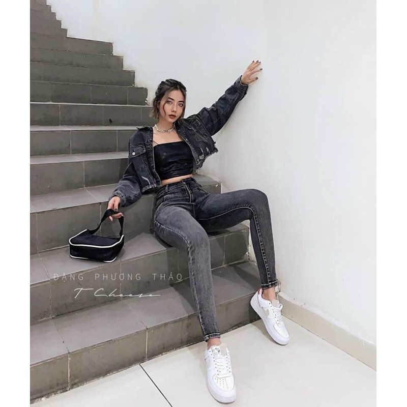 Áo croptop da 2 dây | BigBuy360 - bigbuy360.vn