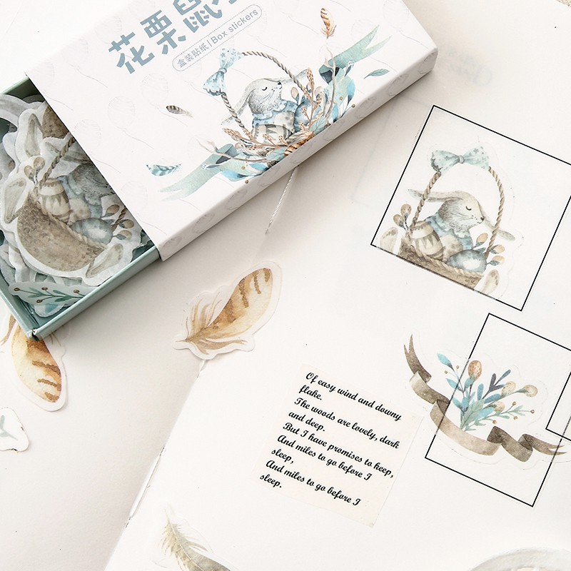 Set 40 Miếng Dán Trang Trí 24 Kiểu Phong Cách Vintage | BigBuy360 - bigbuy360.vn