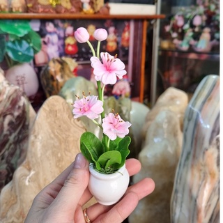 Chậu hoa Nhài bằng đất sét Nhật