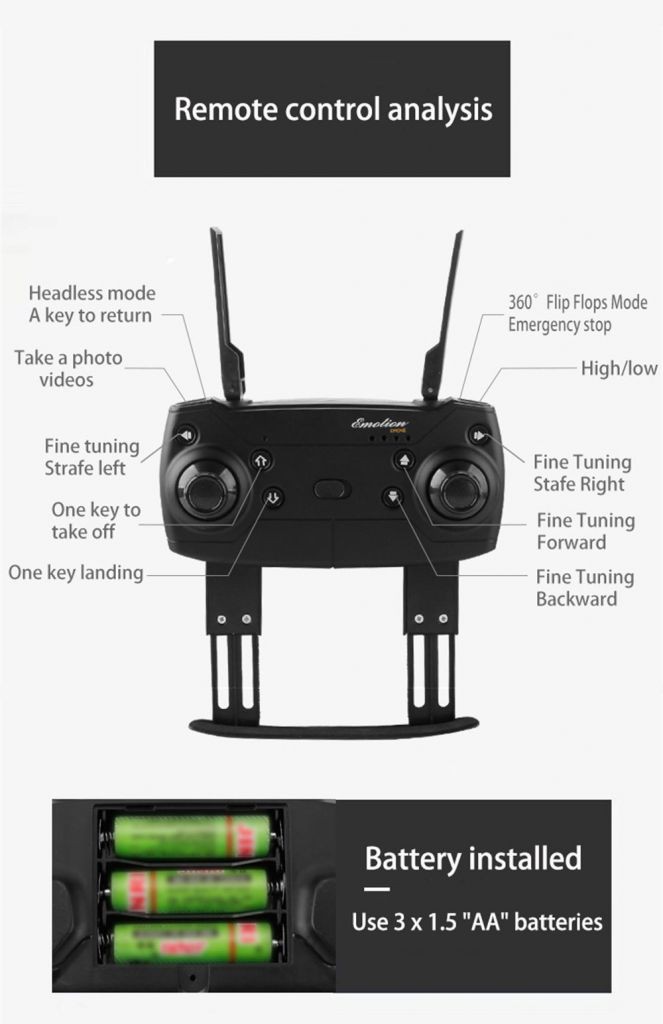 RC Drone X Pro Wifi Fpv 720p / 1080p / 4k Camera 3 Pin Gấp Được