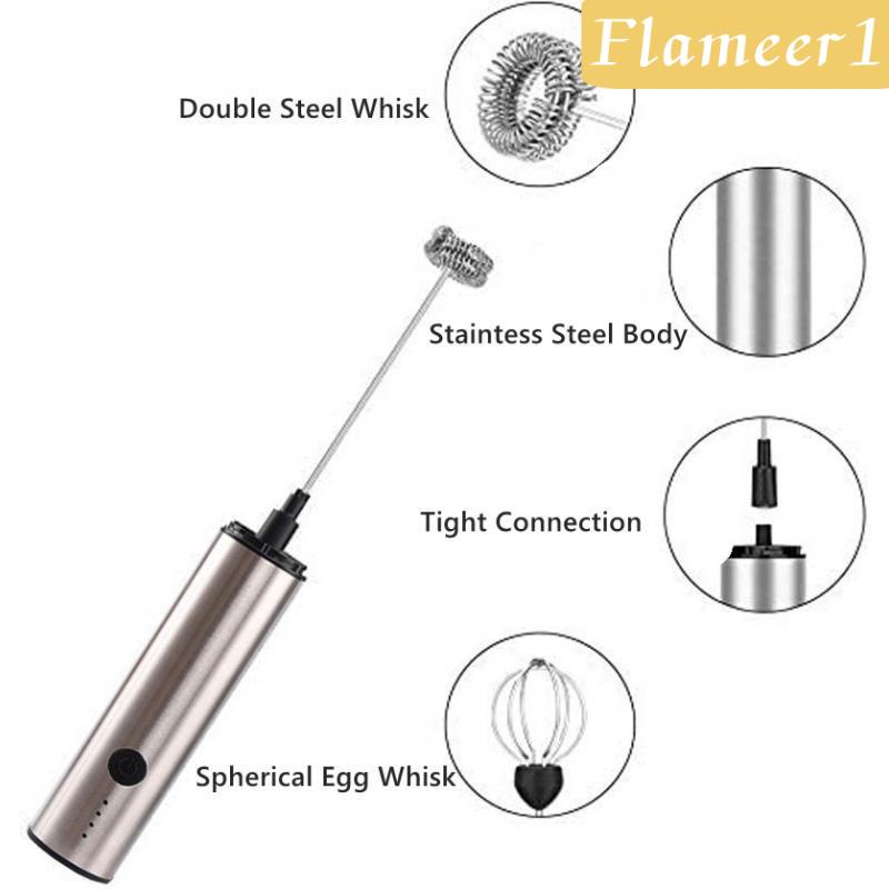 Máy Đánh Bọt Sữa Protable Flameame1 Sử Dụng Pin Có Thể Sạc Lại Cho Nhà Bếp