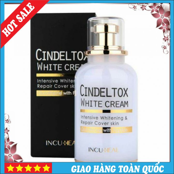 🍀🍀SIÊU KHUYẾN MÃI🍀🍀 Kem Dưỡng Trắng Da Cindeltox White Cream Korea💕💕GIẢM TẬN 50%💕💕