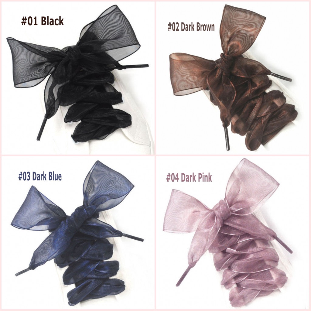 Dây giày thể thao bằng lụa satin thời trang