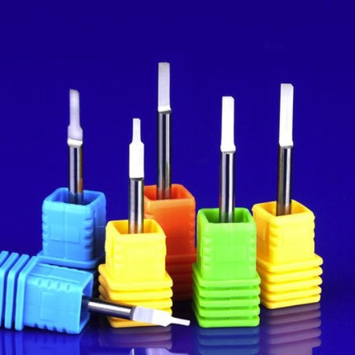 Dao cắt CNC 3A thân 3.175, 1 lưỡi đáy phẳng cắt Mica, tấm Alu-Composite
