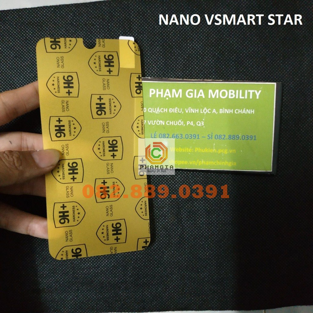 Dán cường lực vsmart star / star 3 dẻo nano siêu trong, siêu bền, chống sứt mẻ