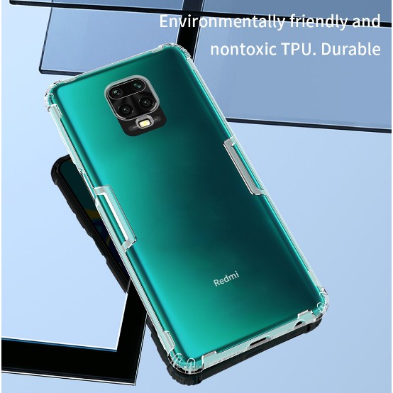 Ốp lưng dẻo Nillkin TPU cho Xiaomi Redmi Note 9S/ Note 9 Pro/ Note 9 Pro Max bo 4 cạnh chống sốc ( trong suốt )