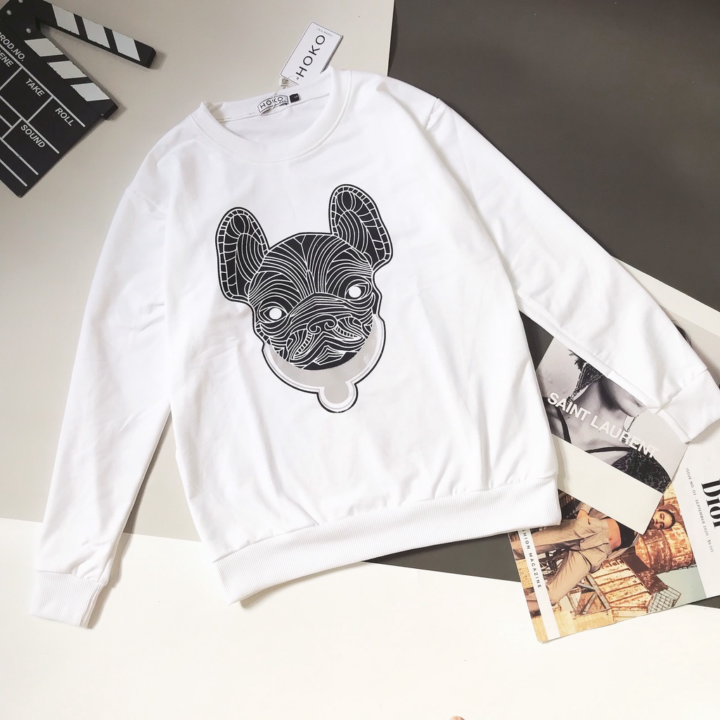 Áo nỉ nam 💞𝐅𝐑𝐄𝐄𝐒𝐇𝐈𝐏💞 Áo dài tay in 3D hình con chó cực ngầu,Áo Nam mặc lên siêu đẹp | BigBuy360 - bigbuy360.vn