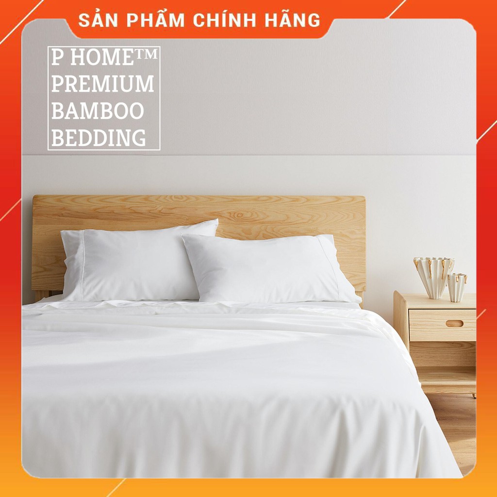 Bộ 3 Món Ga Giường Set Ga Gối Sợi Tre Cao Cấp P HOME™️  Xuất Mỹ (vỏ chăn bán rời)