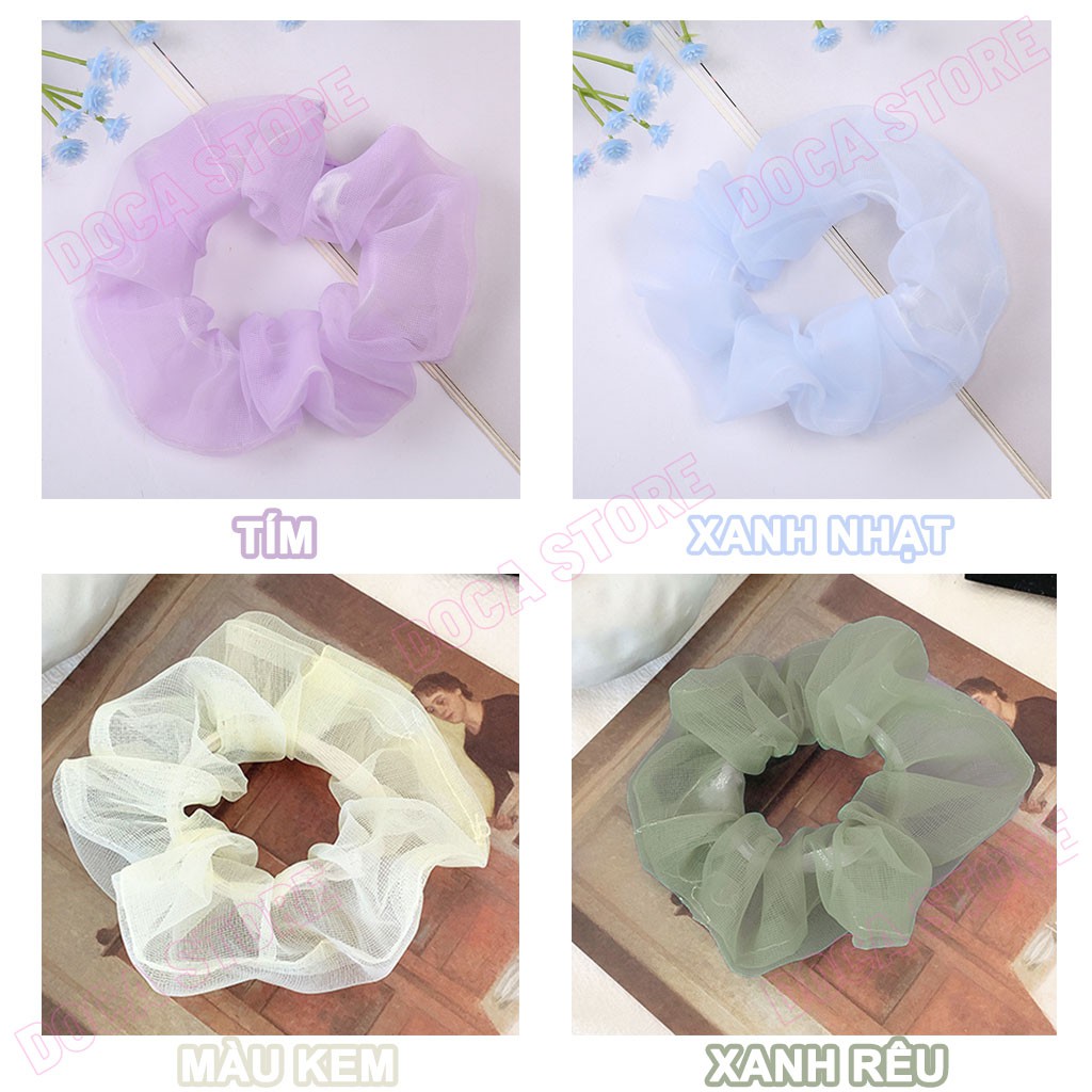 Cột tóc vải Scrunchies Trơn CT57
