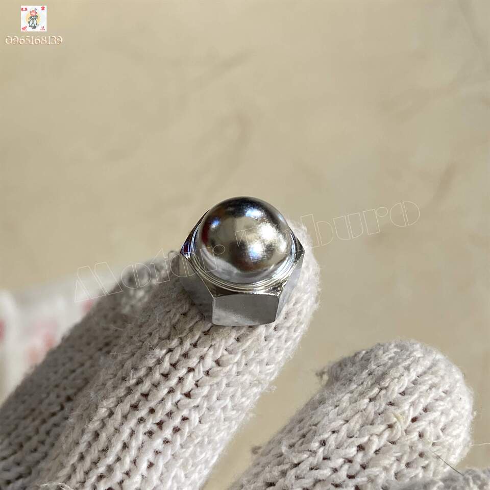 Bộ ốc đầu chùa 10mm xài khóa 14, kèm long đền