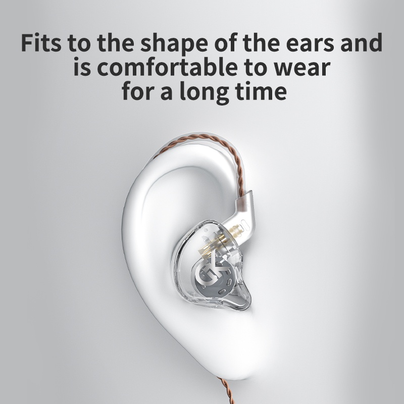 Tai nghe FAAEAL GK GST 1BA + 1DD chống ồn có dây tháo rời được kiểu dáng thể thao