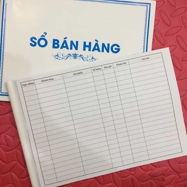 10 Sổ bán hàng a4 100 trang