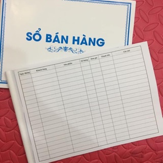 10 sổ bán hàng a4 100 trang