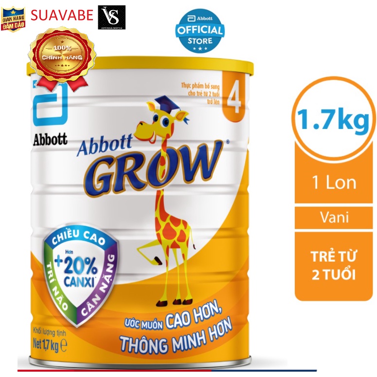 Sữa bột Abbott Grow 4 G-Power Hương Vani 1.7kg