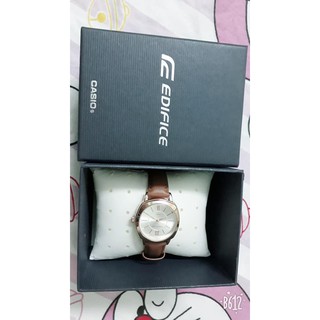 Đồng hồ nữ dây da nâu Casio