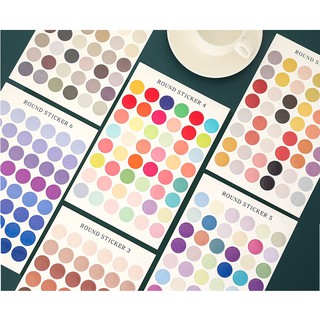 48 Sticker Chấm Tròn trang trí sổ tay planner