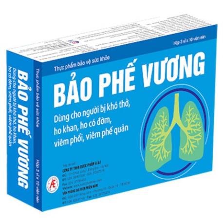 Bảo Phế Vương – Viên uống hỗ trợ giảm triệu chứng viêm phế quản (Hộp 20 viên)