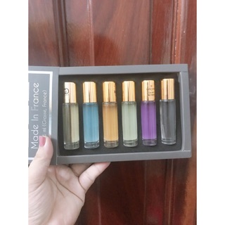 Set 6 chai nước hoa chiết Pháp dạng lăn