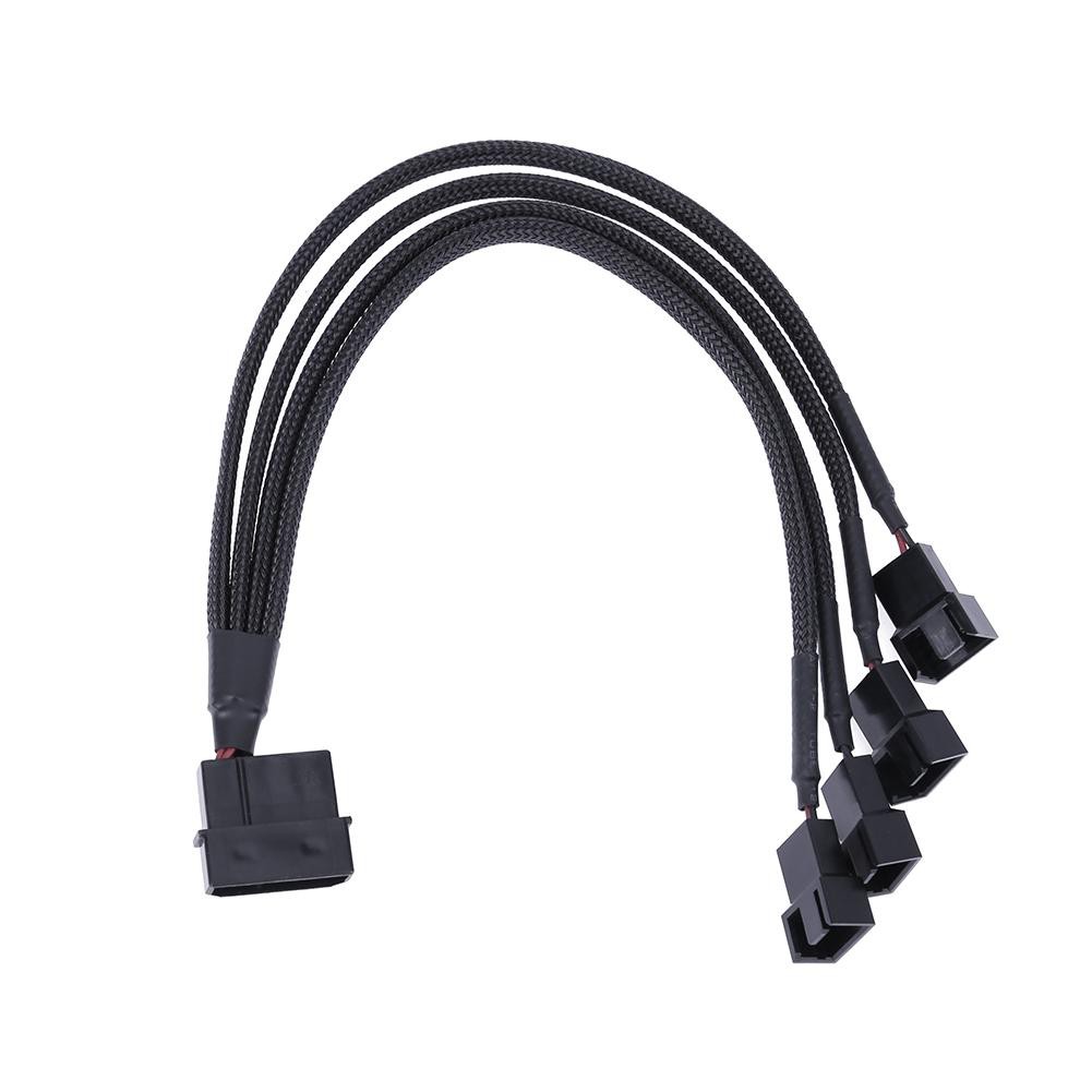 Cáp chia nguồn quạt tản nhiệt IDE Molex 4 cổng 3/4 chấu nối chuyên dụng