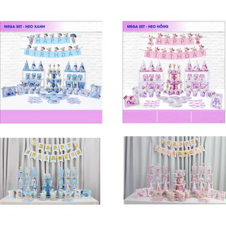 THANH LÝ NGHỈ BÁN - Set phụ kiện đầy tháng cho bé trang trí ngày kỷ niệm