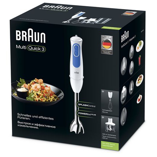 Máy xay cầm tay Braun MQ3035 Sauce - Công suất 700 W - Hàng chính hãng 100% - Bảo hành 1 đổi 1 trong vòng 24 tháng