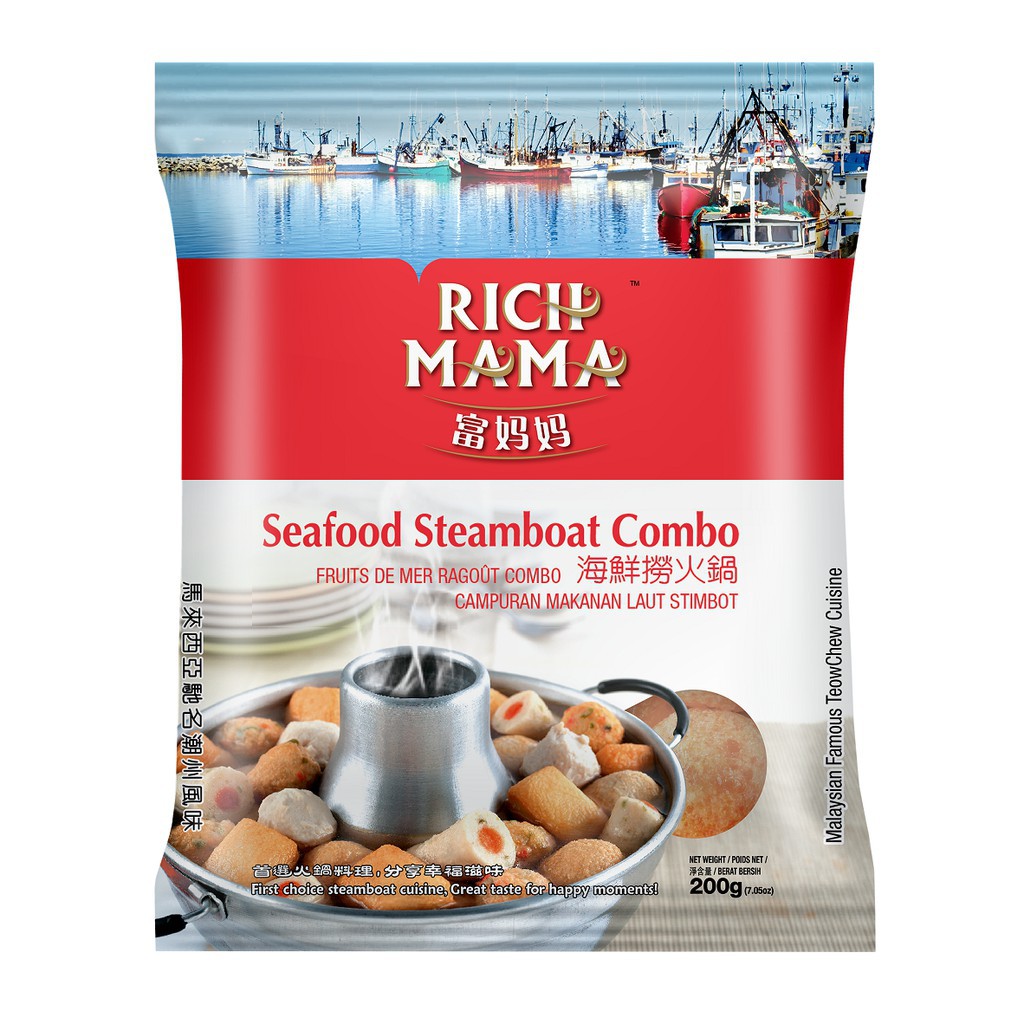 [200g] Combo Lẩu Hải Sản [Malaysia] RICH MAMA Seafood Steamboat Combo (s-m) (nw5)