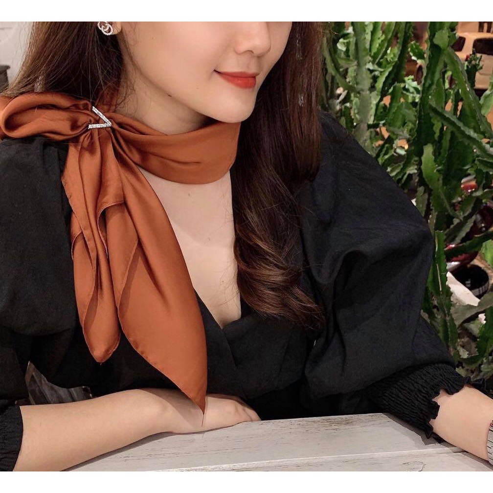 KHĂN LỤA HÀN CAO CẤP VUÔNG TRƠN HÀN QUỐC