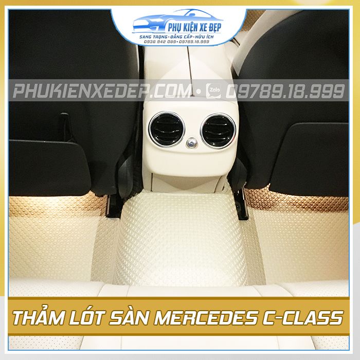 Thảm lót sàn ô tô Kata CAO CẤPcao su Thái Lan cho xe Mercedes GLC/Mercedes Benz C-Class/Benz A-Class vừa khít sàn xe