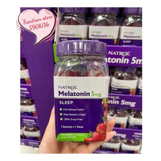KẸO NGỦ NATROL GUMMIES MELATONIN 5MG 180 VIÊN - CHUẨN USA