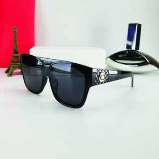Mắt kính nữ form vuông gọng bản to ôm mặt 210D - Tròng kính Polarized màu đen phân cực chống nắng, chống tia UV - Giá sỉ