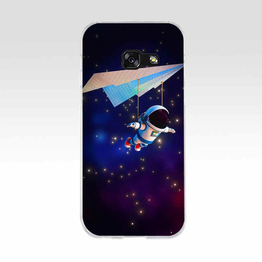 Ốp điện thoại silicon dẻo in hình Nasa vũ trụ cho Samsung Galaxy A5 2015 2016 a5 2017 a3 2016 a7 2018 A80