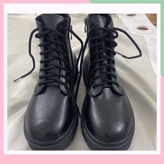 Boots Nữ 2 Khóa Kéo, Giày Boot Đế Chiến Binh Ngầu Bôt Ullzang Basic