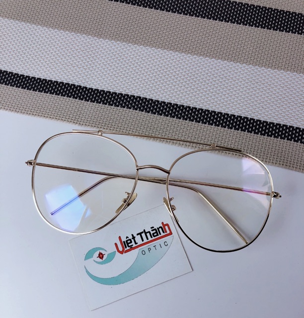 Gọng kính kim loại form lớn 2 cầu