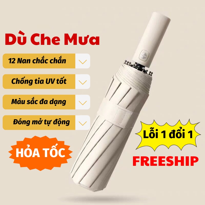 Dù Gấp Gọn Ô Che Nắng Khung Xương Chắc Chắn Tuổi Thọ Cao Bền Bỉ Dù Che Mưa Toki