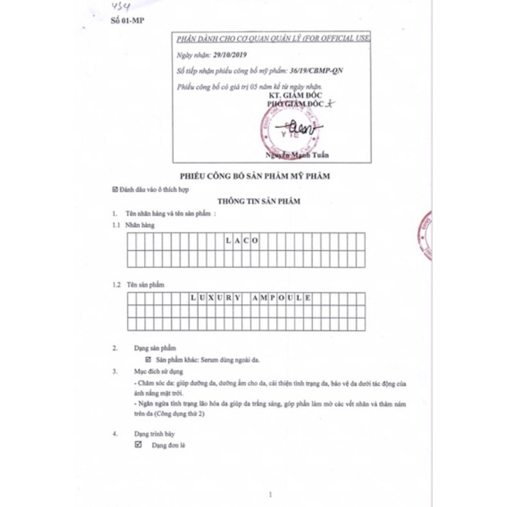 [XÃ HÀNG + QUÀ] Tinh chất trẻ hoá da ban đêm Luxury Ampoule trắng da mờ nám tàn nhang vết thâm ngừa lão hoá  Amila KD01 | BigBuy360 - bigbuy360.vn