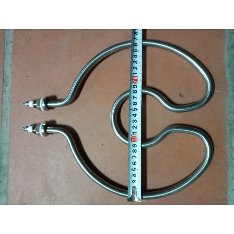 Điện trở đun nước, nồi tráng bánh cuốn, gia nhiệt nước  dạng tim 27cm 3kw 220v