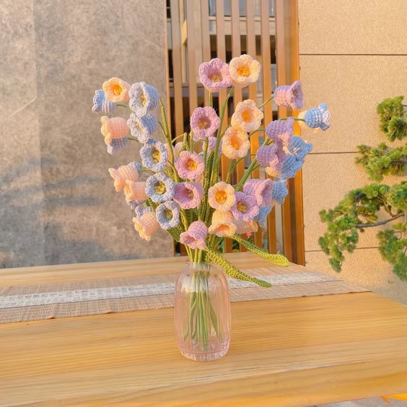 [Mới] Bó Hoa Hướng Dương Đan Len Nhiều Màu Sắc Trang Trí Nhà Cửa Ngày Nhà Giáo Của Mẹ Hoa Tulip