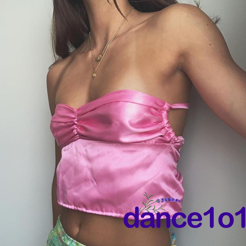 dance1o1-Women Summer Halter Neck Sleeveless Backless Casual Vest