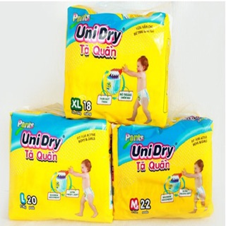 Tã quần Uni dry M22/L20/XL18/XXL16
