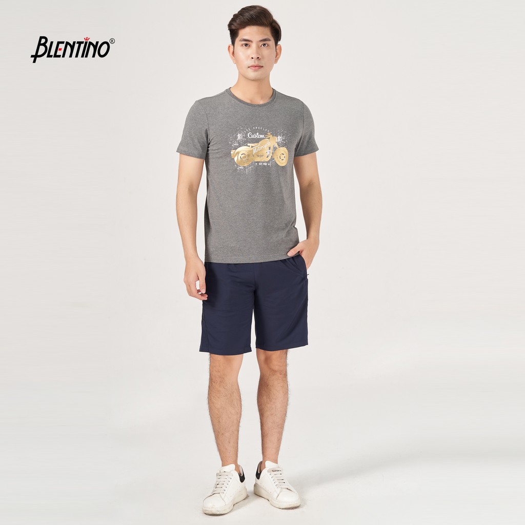 Áo Thun Nam Thương Hiệu Blentino ,In Hình Chất Liệu Cotton TS20201(2)