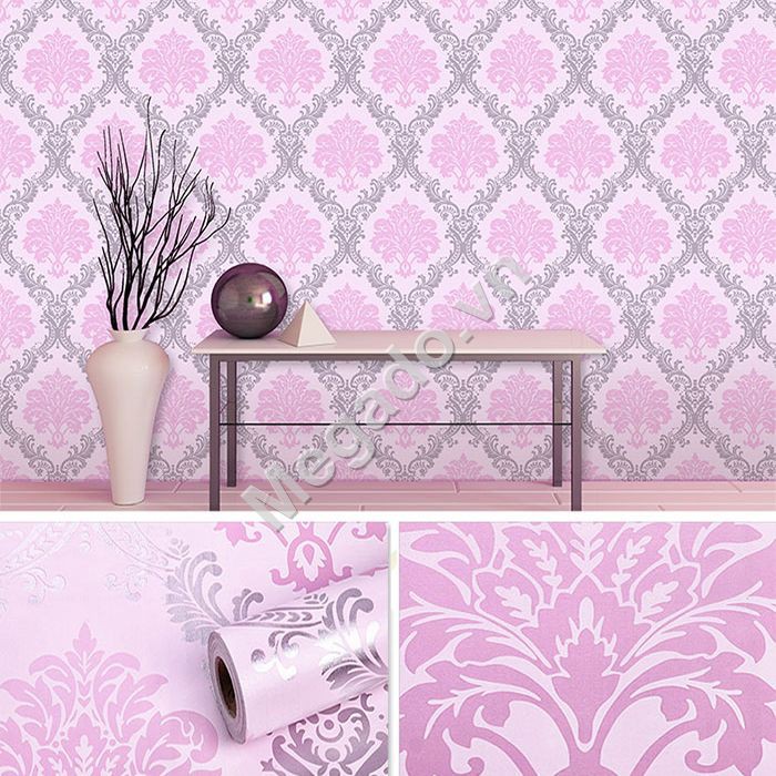 Giấy dán tường hoa văn tím C0059