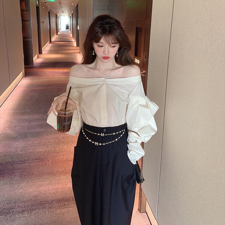 Bán Chạy!F &amp; X Áo Sơ Mi Thiết Kế Một Vai Mẫu Mới 2022 jill Big Sister Senior sis Sister Bud