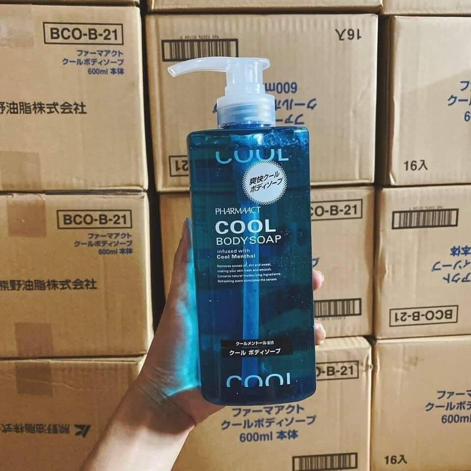 Sữa Tắm Cho Nam Cool Body Soap Hương Bạc Hà Nhật Bản 600ML