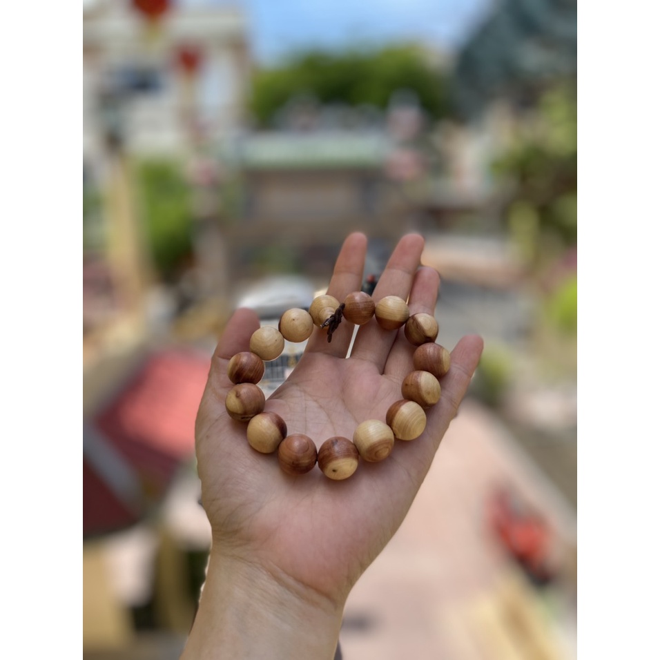 vòng tay gỗ xoắn tứ quý 14 ly