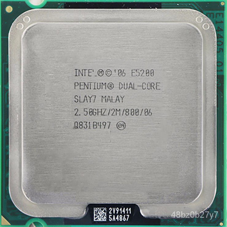 Hb5y Intel Pentium Dual-Core E5200 CPU Processor (2.5Ghz/ 2M /800GHz) Socket 775